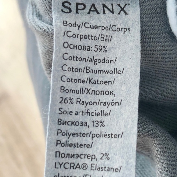 SPANX Stretch Twill Straight Leg Pants, Womens, Hazy Blue‎ Grey Size XS, NEW - Picture 13 of 14